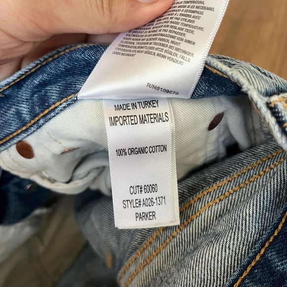 AGOLDE Parker distressed shorts size 24 - Picture 6 of 6